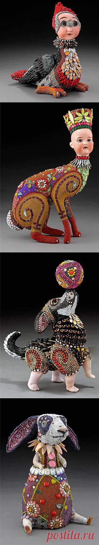 Бисерные скульптуры Betsy Youngquist. Анималистичные скульптуры. Продолжение.