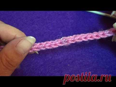 Вяжем квадратный шнурок.