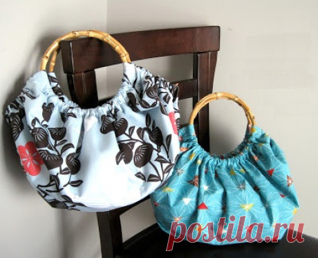 DIY Práctica Bolsa con Asas de Bambú