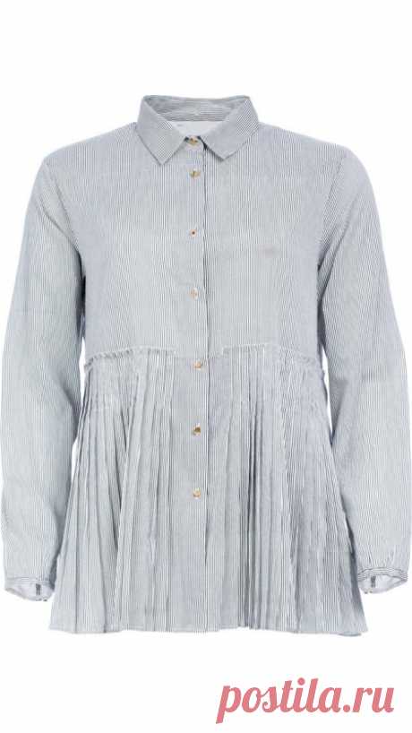 Woman : Shirt Violet Stripes