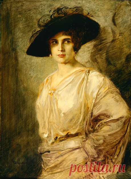 Friedrich August von Kaulbach (German, 1850-1920)
Portrait of Hanna Ralph, n.d.