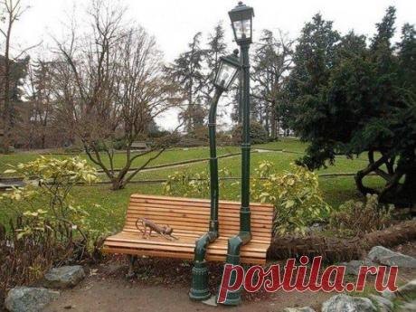 Романтичная лавочка в Турине