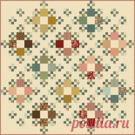 Как сшить лоскутное одеяло "Деревенская жизнь" от легендарной Эдиты Ситар | Пэчворк по-русски