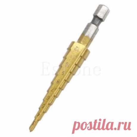 3-12mm Quick-change 1/4'' Hex Shank HSS Step Cone Titanium Drill Bit Hole Cutter 667765154005 | eBay