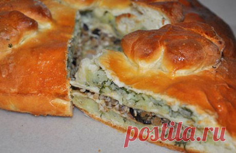 Курник с курицей и картофелем