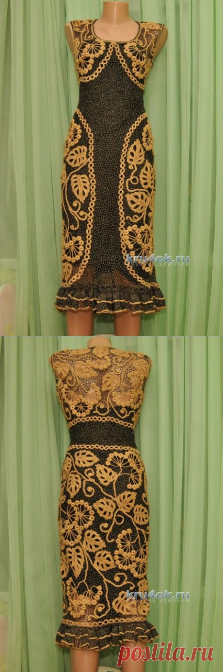 Платье крючком — работа Ефимии Андреевских - вязание крючком на kru4ok.ru