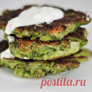 Оладьи из брокколи с сыром рецепт – завтраки