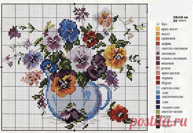 Вышивка цветов крестом схемы: бесплатно старинные, картинки больших и малых размеров, скачать по клеточкам