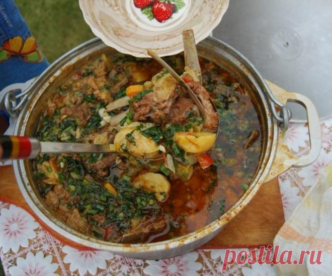 Хотите знать, как сделать шулюм из баранины на природе? — Нет ничего проще