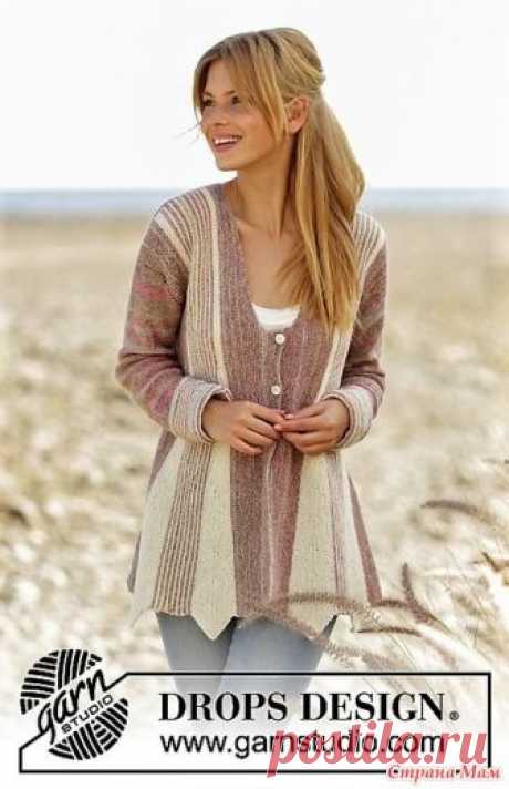 Кардиган Rays of Spring. Спицы. Размеры: S - M - L - XL - XXL - XXXL
