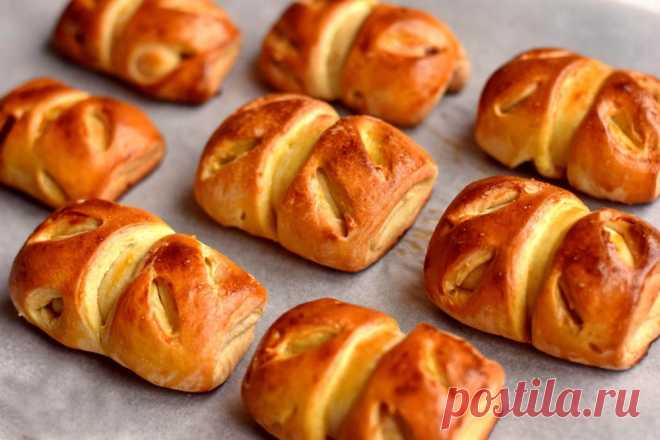 Булочки с яблоками