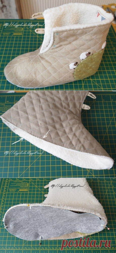 Шьем теплые домашние уютные тапочки — DIYIdeas