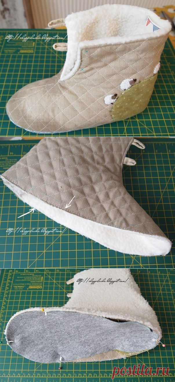 Шьем теплые домашние уютные тапочки — DIYIdeas