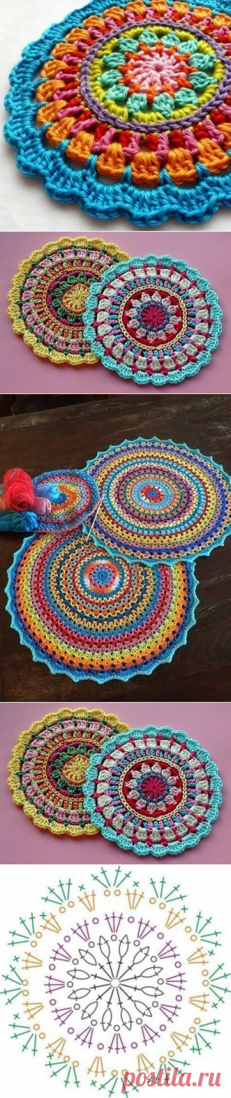 Мандала крючком