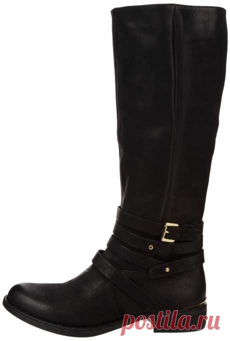 Amazon.com: Steve Madden Женские Олбани загрузки, черный кожаный, 11 М США: Одежда