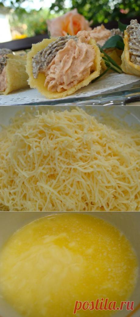 СЫРНЫЕ ТРУБОЧКИ С КРЕМОМ.