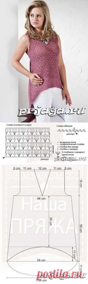 Вязаные крючком топы