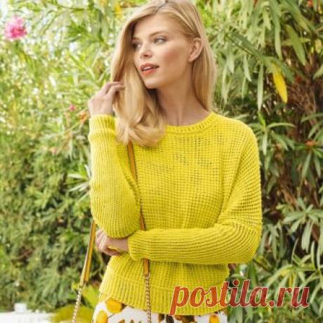 ВЯЖЕМ. Джемпер с рукавами "Летучая мышь"
Лимонно-желтый джемпер с рукавами «летучая мышь» связан простыми узорами из лицевых и изнаночных петель, что позволяет полностью сконцентрироваться на комфортном силуэте.
РАЗМЕРЫ
32/34 (36/38) 40/42
…