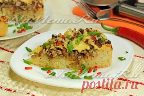 Пицца с мясным фаршем