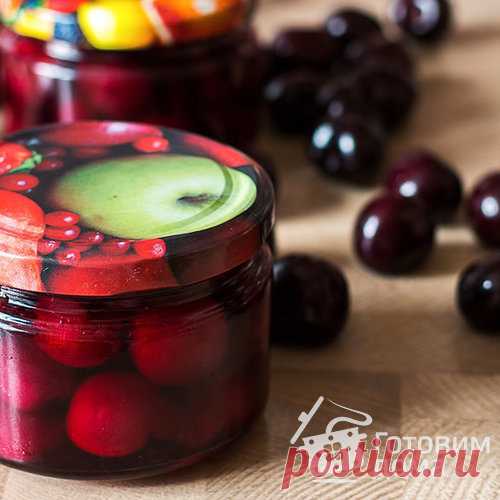 Натуральная вишня в сиропе без варки - пошаговый рецепт с фото на Готовим дома