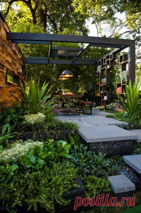 Ландшафтный дизайн заднего двора