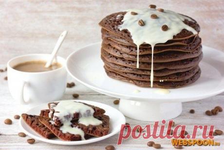 ШОКОЛАДНО-КОФЕЙНЫЕ БЛИНЫ | Готовим вместе