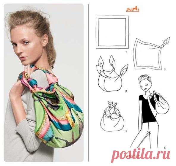 Как можно носить платок