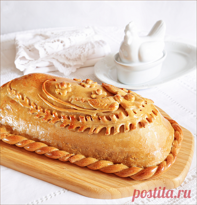 Русская кулебяка с рыбой - приготовленная по старинной технологии - Foodclub — кулинарные рецепты с пошаговыми фотографиями — ЖЖ