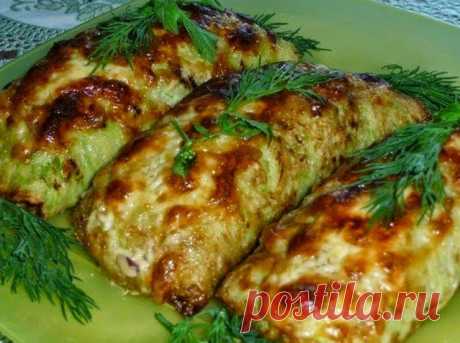 ✔ Кабачковые рулетики с фаршем