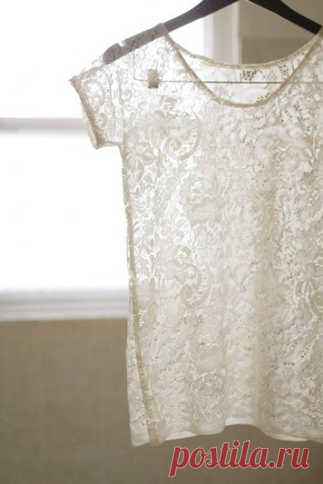 Шьем футболку... из занавески (DIY)