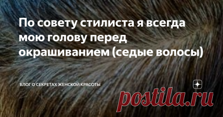 По совету стилиста я всегда мою голову перед окрашиванием (седые волосы) У меня седые волосы и равномерное их окрашивание всегда было для меня проблемой. Несколько лет назад в одной передаче стилист рассказал несколько полезных тонкостей окрашивания седины в домашних условиях. И я их успешно применяю для закрашивания своей седины.