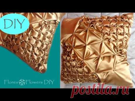 🌸Cojín drapeado paso a paso # 2. Draped cushion DIY. Almofada em Capitone.