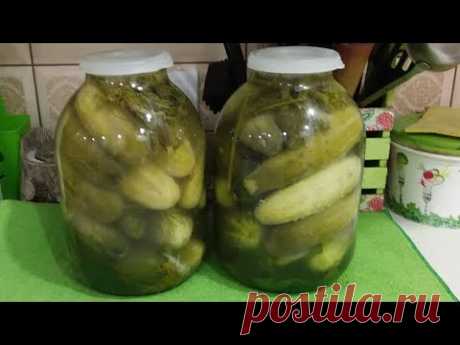 Рецепт соленых огурцов-как из бочки