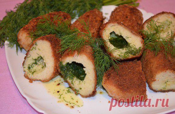 Котлеты по-киевски из минтая (рецепт с фото)