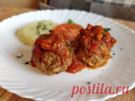 Тефтели в томатном соусе, просто, быстро и очень вкусно - Простые рецепты Овкусе.ру