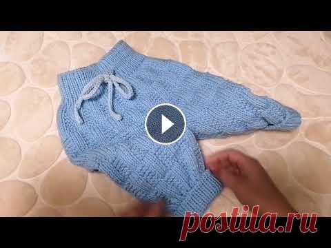 как связать штанишки спицами на 3-6 месяцев (росток и ластовица подробно) пряжи понадобится два мотка...