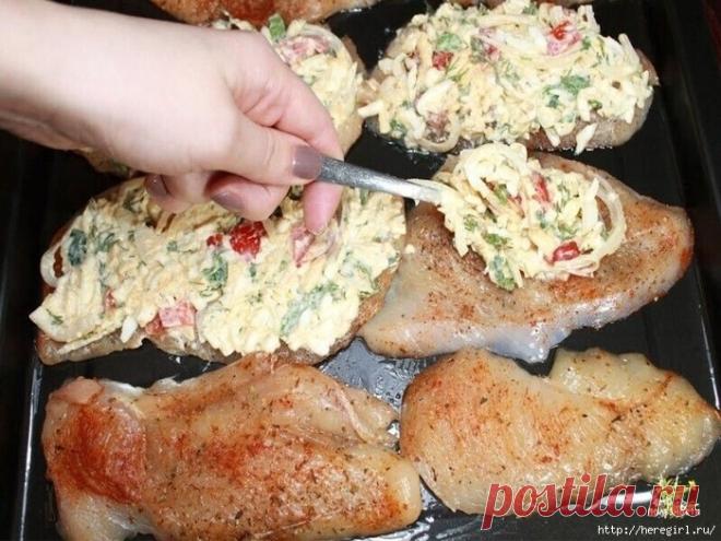 Kypинoe филe в дyxoвкe