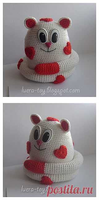 Вяжем крючком игрушки. Кот - амурчик..