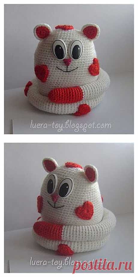 Вяжем крючком игрушки. Кот - амурчик..