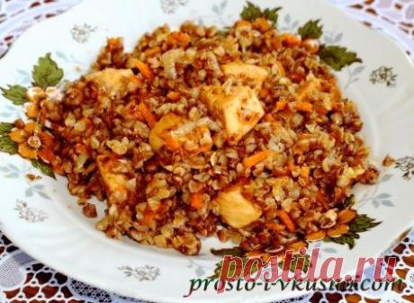 Гречка по-купечески с курицей. Рецепт с фото