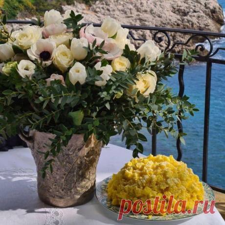 Рецепт итальянского десерта «Мимоза» от Александра Селезнева