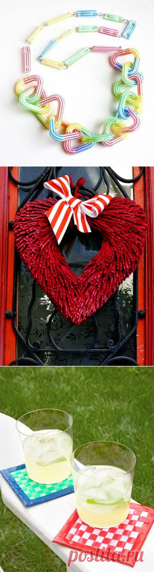Поделки из коктейльных трубочек