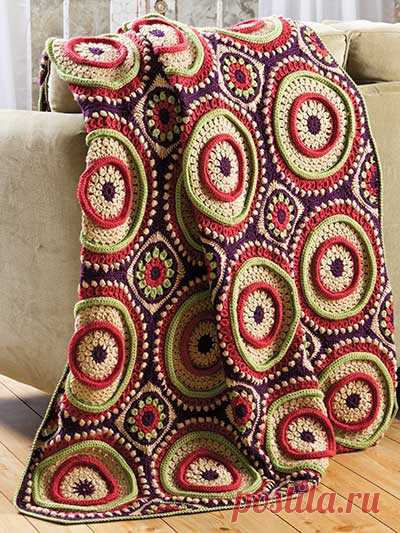 Crochet - Ringtoss Afghan - #EC00997