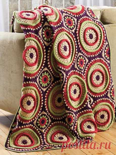 Crochet - Ringtoss Afghan - #EC00997