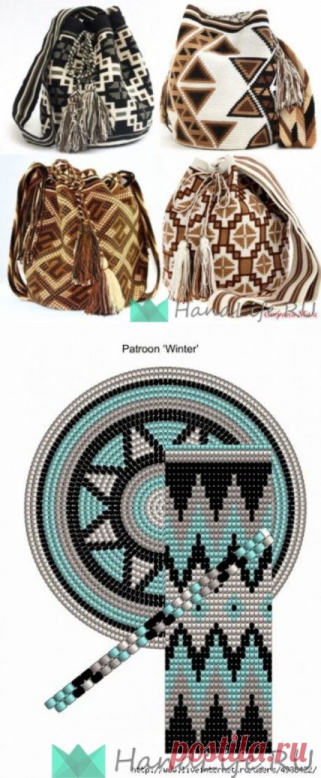 Мочила - жаккардовый рюкзак. Схемы / Вязание