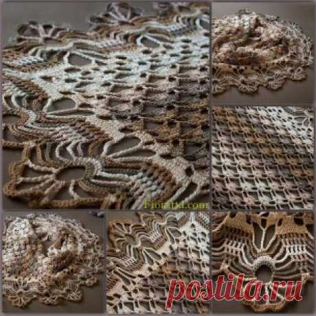 Crocheted silk blend shawl | | Fionitta crochet