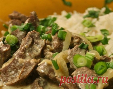 Печёночка в сырном соусе. В мире нет ничего вкуснее
