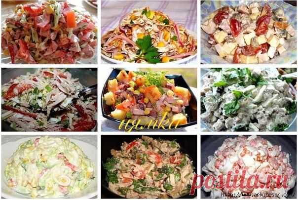 ОЧЕНЬ ВКУСНЕНЬКИЕ САЛАТИКИ ЛЁГКОГО ПРИГОТОВЛЕНИЯ!!!.