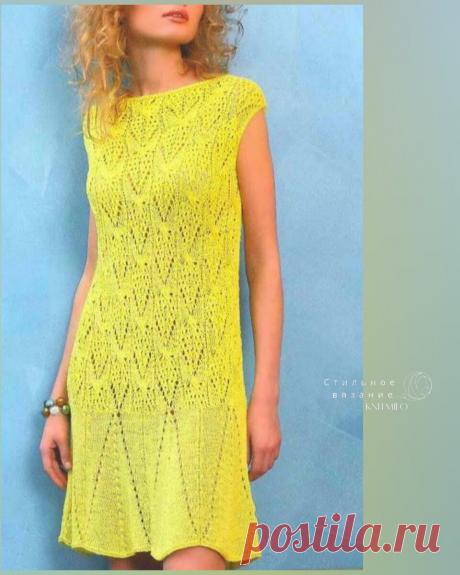 Стильные летние платья спицами и крючком. Инструкции, схемы, МК. Моя самая сложная подборка! | Стильное вязание KNITMILO | Дзен