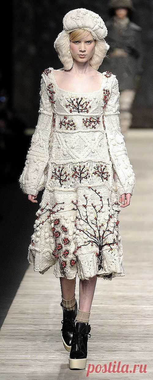 Вязаное платье / Вязание / Модный сайт о стильной переделке одежды и интерьера